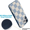 image:imageCasely iPhone 15 Pro Max Case  Scribble Me that  Crayola Rainbow Pencil  Bold Protective Design  Compatible with MagSafeFit Check  Light Blue Checkerboard