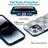 image:imageCasely iPhone 15 Pro Max Case  Scribble Me that  Crayola Rainbow Pencil  Bold Protective Design  Compatible with MagSafeFit Check  Light Blue Checkerboard