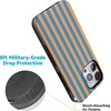 image:imageCasely iPhone 15 Pro Max Case  Scribble Me that  Crayola Rainbow Pencil  Bold Protective Design  Compatible with MagSafeGo New York  Blue  Orange Stripes