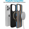 image:imageCasely iPhone 15 Pro Max Case  Scribble Me that  Crayola Rainbow Pencil  Bold Protective Design  Compatible with MagSafeGo New York  Blue  Orange Stripes