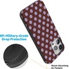 image:imageCasely iPhone 15 Pro Max Case  Spotted in SoHo  Burgundy Polka Dot  Bold Protective Design  Compatible with MagSafe