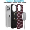 image:imageCasely iPhone 15 Pro Max Case  Spotted in SoHo  Burgundy Polka Dot  Bold Protective Design  Compatible with MagSafe