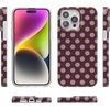 image:imageCasely iPhone 15 Pro Max Case  Spotted in SoHo  Burgundy Polka Dot  Compatible with MagSafe  Classic Ultra Slim Design