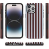 image:imageCasely iPhone 15 Pro Max Case  Sunday in Brooklyn  Chocolate Blue Stripes  Bold Protective Design  Compatible with MagSafe