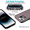 image:imageCasely iPhone 15 Pro Max Case  Sunday in Brooklyn  Chocolate Blue Stripes  Bold Protective Design  Compatible with MagSafe