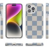 image:imageCasely iPhone 15 Pro Max Case  Wild at Heart  Tiger  Compatible with MagSafe  Classic Ultra Slim DesignFit Check  Light Blue Checkerboard