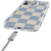 image:imageCasely iPhone 15 Pro Max Case  Wild at Heart  Tiger  Compatible with MagSafe  Classic Ultra Slim DesignFit Check  Light Blue Checkerboard
