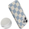 image:imageCasely iPhone 15 Pro Max Case  Wild at Heart  Tiger  Compatible with MagSafe  Classic Ultra Slim DesignFit Check  Light Blue Checkerboard