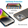 image:imageCasely iPhone 15 Pro Max Case  Wild at Heart  Tiger  Compatible with MagSafe  Classic Ultra Slim DesignGo New York  Blue  Orange Stripes