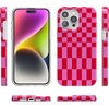 image:imageCasely iPhone 15 Pro Max Case  Wild at Heart  Tiger  Compatible with MagSafe  Classic Ultra Slim DesignVibe Check  Pink Checkerboard