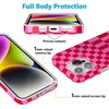 image:imageCasely iPhone 15 Pro Max Case  Wild at Heart  Tiger  Compatible with MagSafe  Classic Ultra Slim DesignVibe Check  Pink Checkerboard