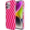 image:imageCasely iPhone 15 Pro Max Case  Wild at Heart  Tiger  Compatible with MagSafe  Classic Ultra Slim DesignVibe Check  Pink Checkerboard
