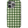 image:imageCasely iPhone 15 Pro Max Case  Checked Twice  Green Plaid  Bold Protective Design  MagSafe Compatible Design