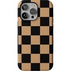 image:imageCasely iPhone 15 Pro Max Case  Fit Check  Black amp Brown Checkerboard  Bold Protective Design  MagSafe Compatible Design