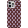 image:imageCasely iPhone 15 Pro Max Case  Spotted in SoHo  Burgundy Polka Dot  Compatible with MagSafe  Classic Ultra Slim Design