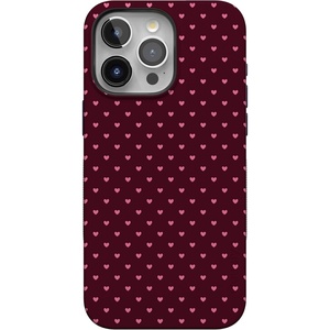 image:imageCasely iPhone 15 Pro Max Case  Heart Noir  Tiny Hearts  Bold Protective Design  MagSafe Compatible Design