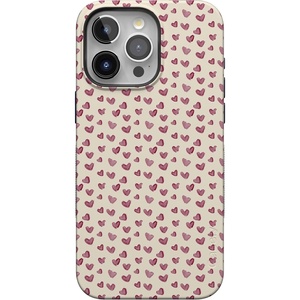 image:imageCasely iPhone 15 Pro Max Case  Lovebug  Mauve Hearts  Bold Protective Design  MagSafe Compatible Design
