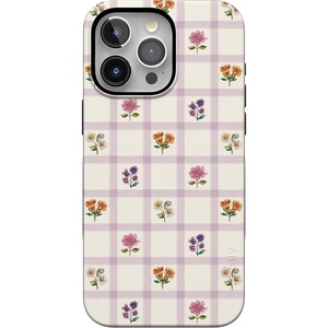 image:imageCasely iPhone 15 Pro Max Case  Meadow Check  Floral Gingham  Bold Protective Design  Compatible with MagSafe