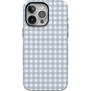 image:imageCasely iPhone 15 Pro Max Case  Pastel Picnic  Blue Gingham  Bold Protective Design  Compatible with MagSafe