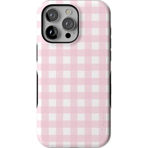 image:imageCasely iPhone 15 Pro Max Case  Pink Plaid  Sunday Best  Bold Protective Design  Compatible with MagSafe