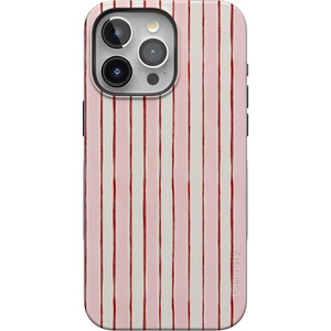 image:imageCasely iPhone 15 Pro Max Case  Pretty in Pastel  Blush Stripes  Bold Protective Design  MagSafe Compatible Design