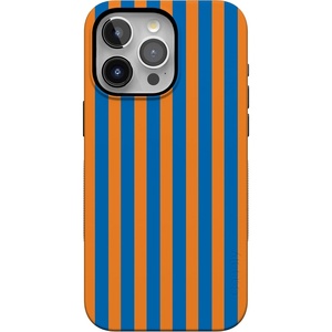 image:imageCasely iPhone 15 Pro Max Case  Scribble Me that  Crayola Rainbow Pencil  Bold Protective Design  Compatible with MagSafeGo New York  Blue  Orange Stripes