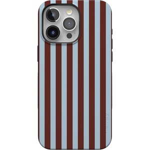image:imageCasely iPhone 15 Pro Max Case  Sunday in Brooklyn  Chocolate Blue Stripes  Bold Protective Design  Compatible with MagSafe