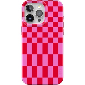 image:imageCasely iPhone 15 Pro Max Case  Wild at Heart  Tiger  Compatible with MagSafe  Classic Ultra Slim DesignVibe Check  Pink Checkerboard