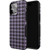 image:imageCasely iPhone 13 Pro Case  Harlequin Midnight Diamond  Black and Purple  Bold Protective Design  MagSafe Compatible Design