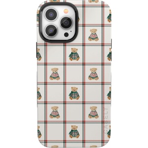 image:imageCasely iPhone 13 Pro Case  Bear Hugs  Teddy Squares  Bold Protective Design  MagSafe Compatible Design
