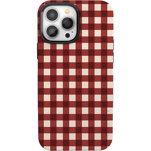 image:imageCasely iPhone 13 Pro Case  Checked Twice  Red Plaid  Bold Protective Design  MagSafe Compatible Design