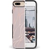 image:imageCasely iPhone 678 Plus Case  Leaf Me Alone  Green Floral Print  Bold Protective DesignPink and Gold Metallic Waves