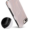 image:imageCasely iPhone 678 Plus Case  Leaf Me Alone  Green Floral Print  Bold Protective DesignPink and Gold Metallic Waves