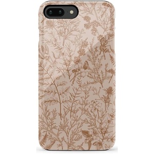 image:imageCasely iPhone 678 Plus Case  Leaf Me Alone  Green Floral Print  Bold Protective DesignBeige Garden  Neutral Floral