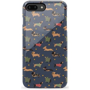 image:imageCasely iPhone 678 Plus Case  Leaf Me Alone  Green Floral Print  Bold Protective DesignDashing Doxies  Dachshund Dog