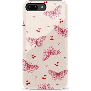 image:imageCasely iPhone 678 Plus Case  Leaf Me Alone  Green Floral Print  Bold Protective DesignHeart Flutters  Butterfly