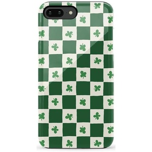 image:imageCasely iPhone 678 Plus Case  Leaf Me Alone  Green Floral Print  Bold Protective DesignLucky You  Shamrock