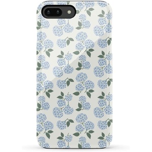 image:imageCasely iPhone 678 Plus Case  Leaf Me Alone  Green Floral Print  Bold Protective DesignNantucket Cottage  Blue Hydrangea