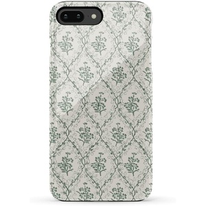 image:imageCasely iPhone 678 Plus Case  Leaf Me Alone  Green Floral Print  Bold Protective DesignSage Tapestry  Floral Vines
