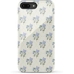 image:imageCasely iPhone 678 Plus Case  Leaf Me Alone  Green Floral Print  Bold Protective DesignVintage Garden  Blue Hydrangea