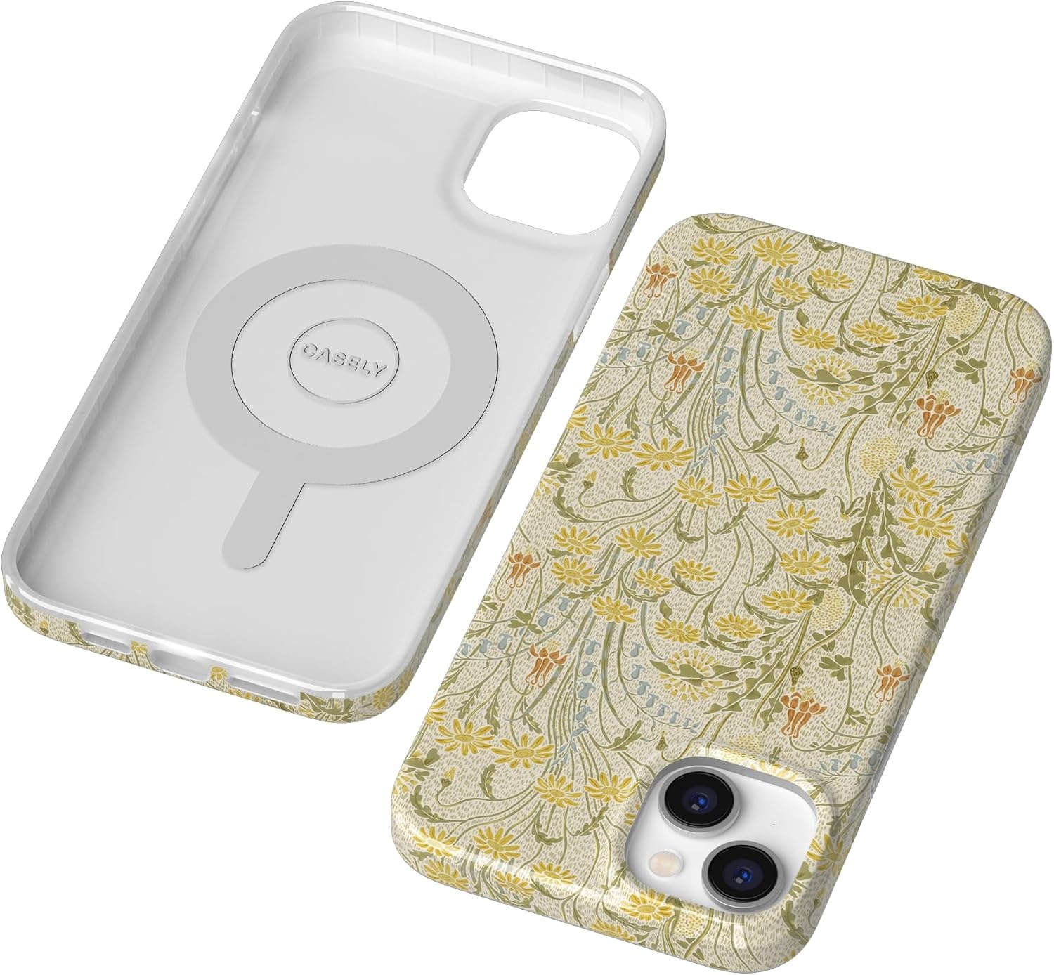 image:imageCasely iPhone 14 Case  Dream Garden  Cottagecore  Compatible with MagSafe  Classic Ultra Slim DesignBoho Blooms  Golden Floral
