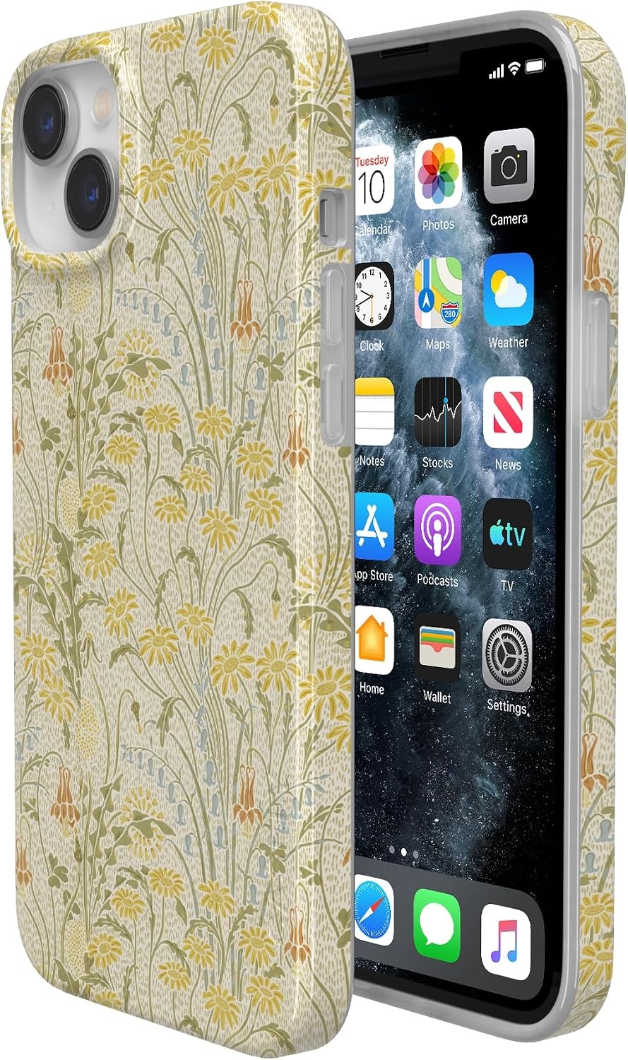 image:imageCasely iPhone 14 Case  Dream Garden  Cottagecore  Compatible with MagSafe  Classic Ultra Slim DesignBoho Blooms  Golden Floral