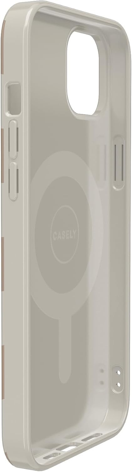 image:imageCasely iPhone 14 Case  Dream Garden  Cottagecore  Compatible with MagSafe  Classic Ultra Slim DesignFit Check  Neutral Checkerboard Checkered