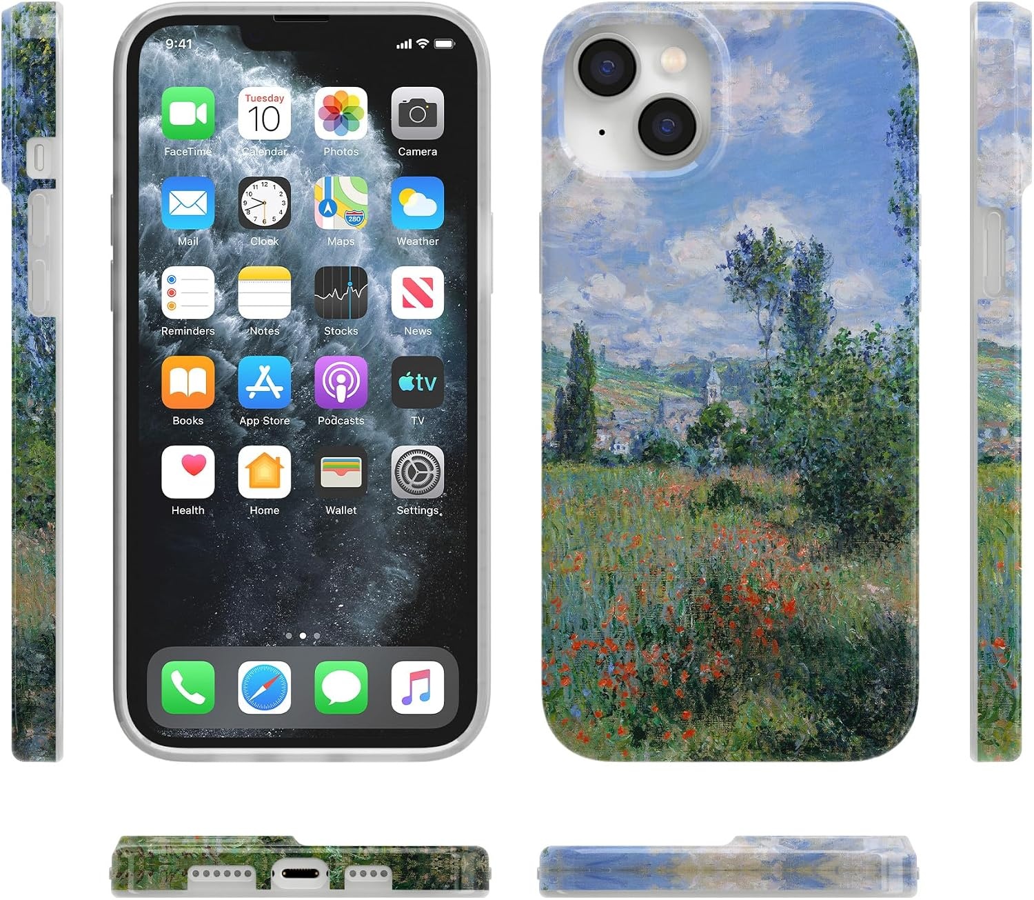 image:imageCasely iPhone 14 Case  Dream Garden  Cottagecore  Compatible with MagSafe  Classic Ultra Slim DesignMonets View  The Met Museum
