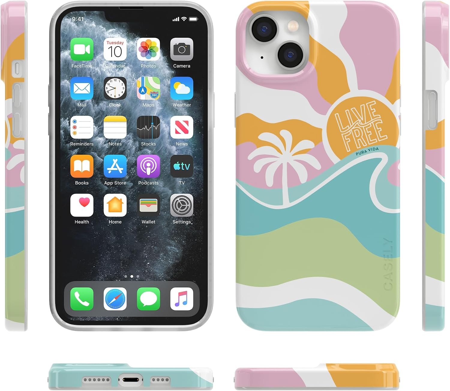 image:imageCasely iPhone 14 Case  Dream Garden  Cottagecore  Compatible with MagSafe  Classic Ultra Slim DesignPura Vida  Tropical Dreams