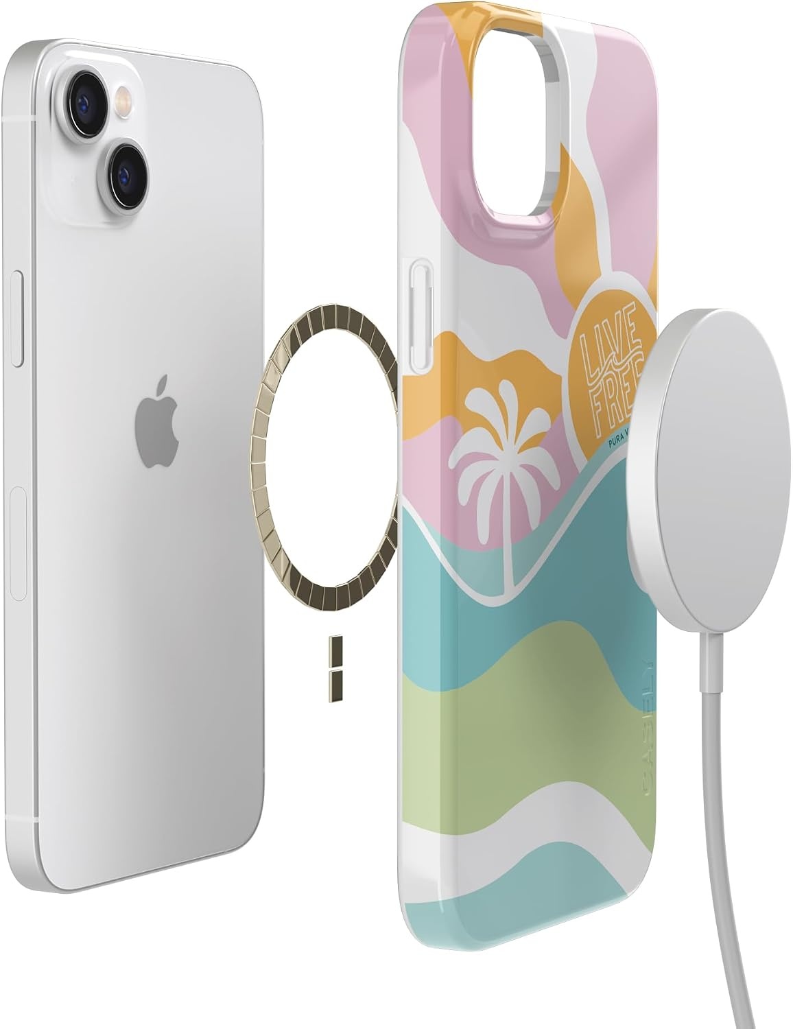 image:imageCasely iPhone 14 Case  Dream Garden  Cottagecore  Compatible with MagSafe  Classic Ultra Slim DesignPura Vida  Tropical Dreams