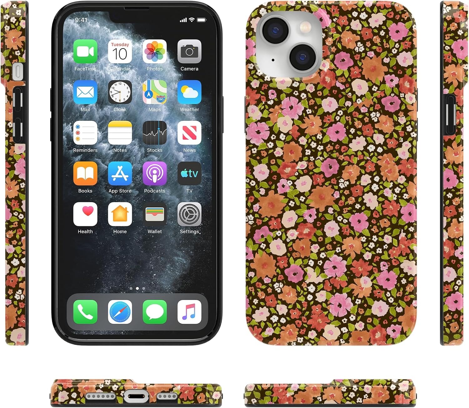image:imageCasely iPhone 14 Case  Dream Garden  Cottagecore  Compatible with MagSafe  Classic Ultra Slim DesignRustic Roses  Boho Bouquet