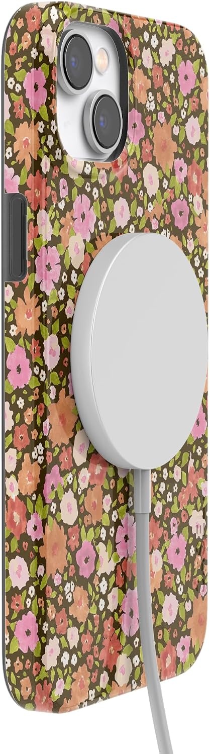 image:imageCasely iPhone 14 Case  Dream Garden  Cottagecore  Compatible with MagSafe  Classic Ultra Slim DesignRustic Roses  Boho Bouquet