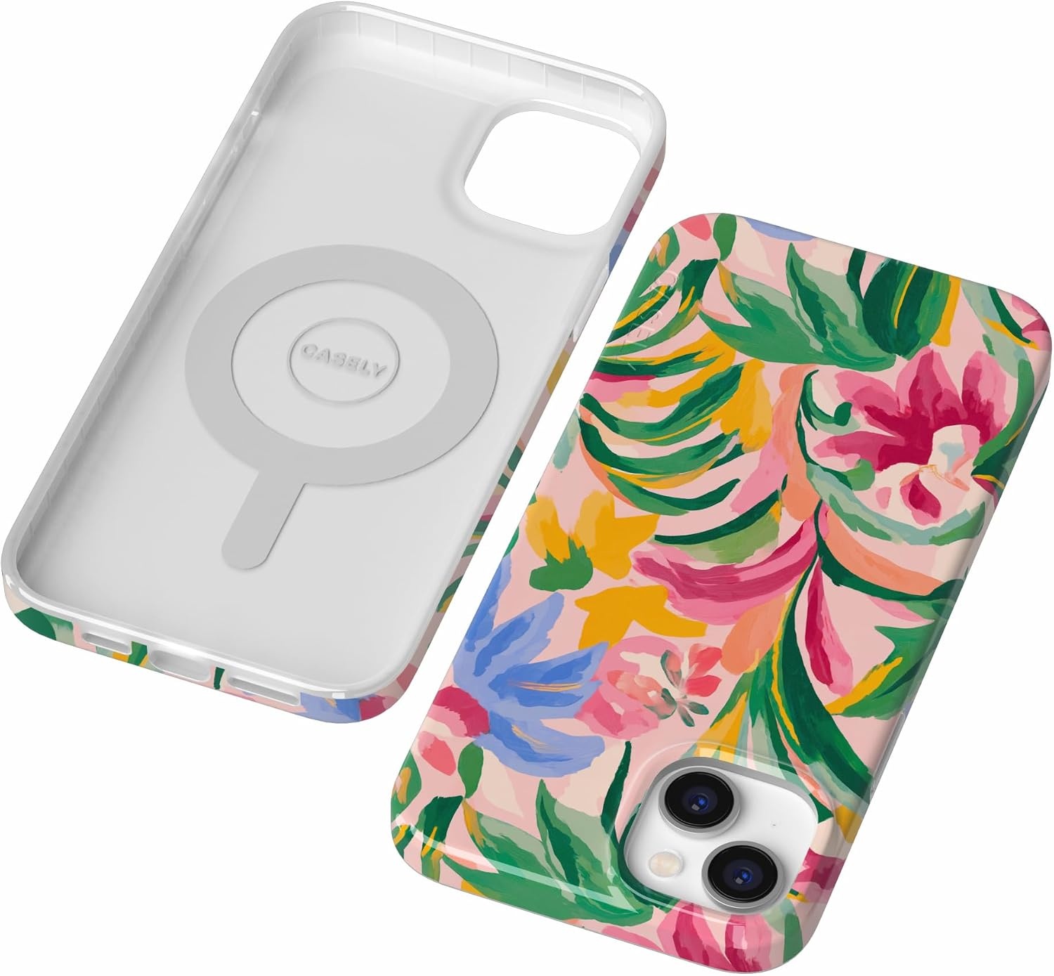 image:imageCasely iPhone 14 Case  Dream Garden  Cottagecore  Compatible with MagSafe  Classic Ultra Slim DesignSunshine Jungle  Poolside Print