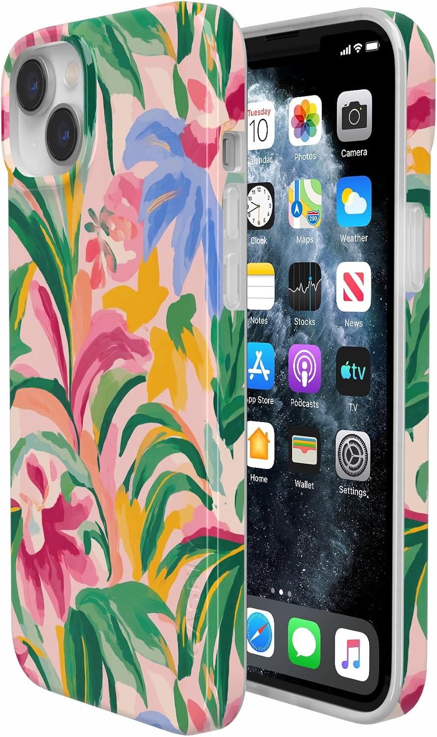 image:imageCasely iPhone 14 Case  Dream Garden  Cottagecore  Compatible with MagSafe  Classic Ultra Slim DesignSunshine Jungle  Poolside Print